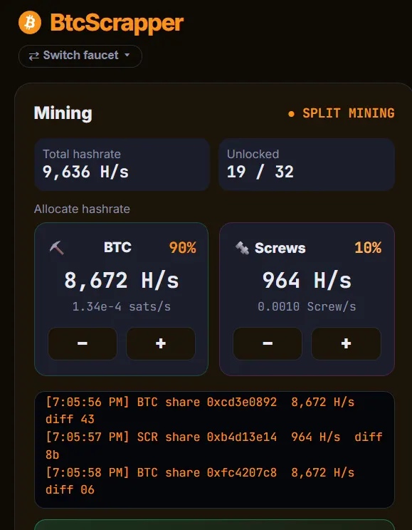 BTC Scrapper screenshot
