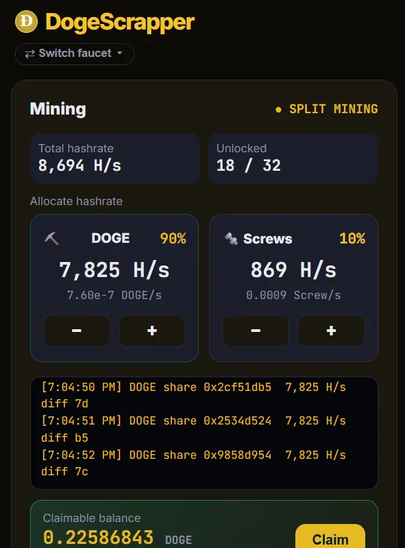 Doge Scrapper screenshot